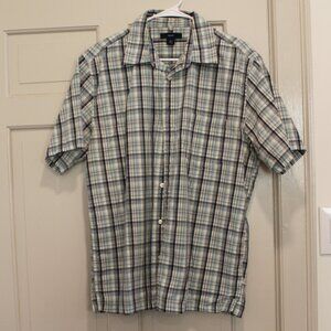 Gap Men's Button Down Short Sleeve Shirt Sz Large